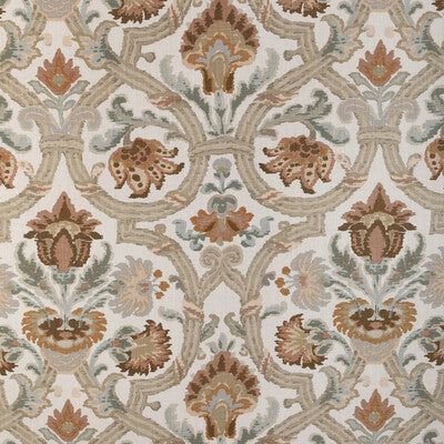 LEE JOFA 2023118.1211.0 NEW SEVILLA LINEN CLAY Fabric - Eade's Wallpaper