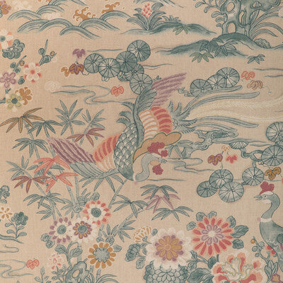 LEE JOFA 2023139.1613.0 SAKURA PRINT SHORE Fabric - Eade's Wallpaper