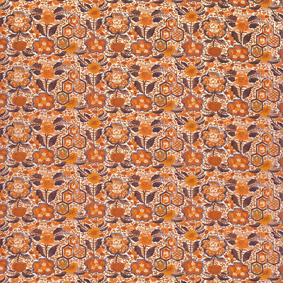 LEE JOFA 2024106.12.0 IMARI I ORANGE Fabric - Eade's Wallpaper
