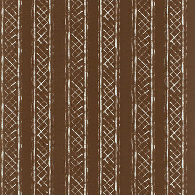 LEE JOFA 2025103.6.0 MILOS BLOTCHED STR BROWN Fabric - Eade's Wallpaper