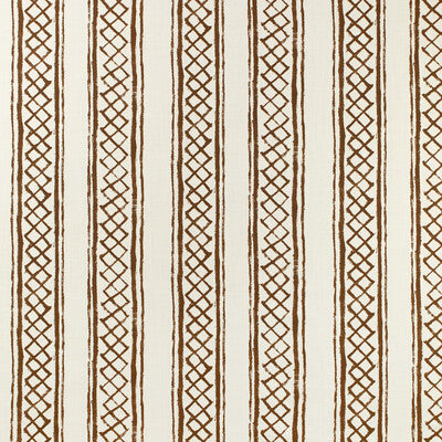 LEE JOFA 2025104.6.0 MILOS STRIPE BROWN Fabric - Eade's Wallpaper