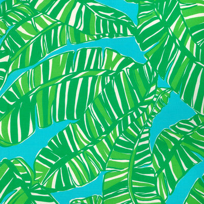 LEE JOFA 2025111.353.0 GO BANANAS SEA/GREEN Fabric - LILLY PULITZER III