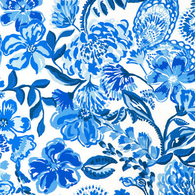 LEE JOFA 2025114.550.0 SHE'S GOT SOL INDIGO Fabric - LILLY PULITZER III