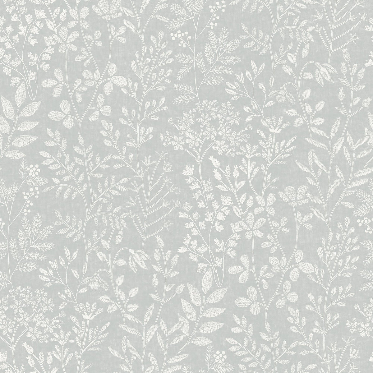 Galerie Karuna Branched Leaves All-over Grey Wallpaper KR205