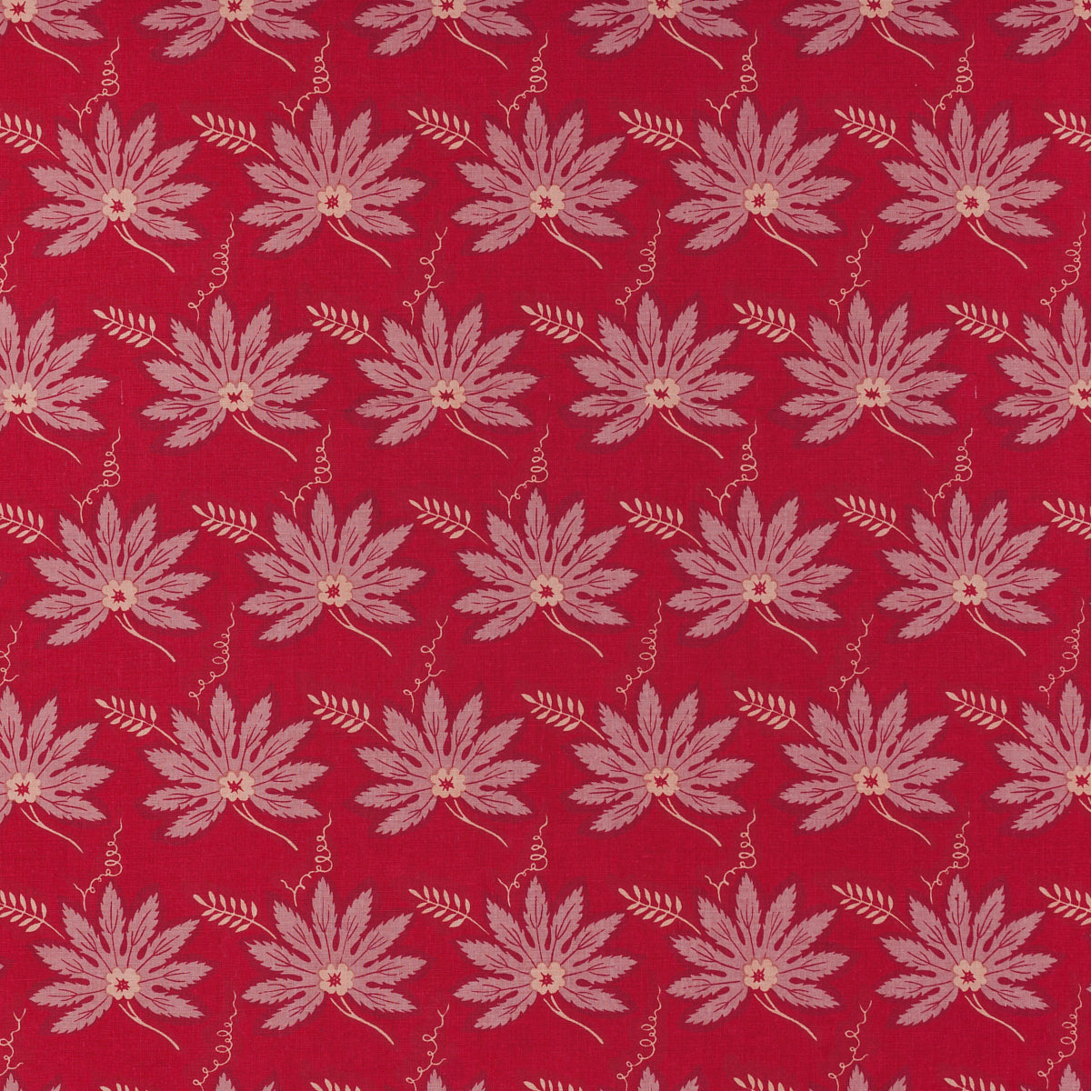 Schumacher 221N40 PHILIP in CARMINE Fabric - RAOUL TEXTILES