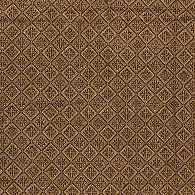 KRAVET COUTURE 22905.416.0 INLAID DIAMOND CHOCOLATE Fabric - Eade's Wallpaper