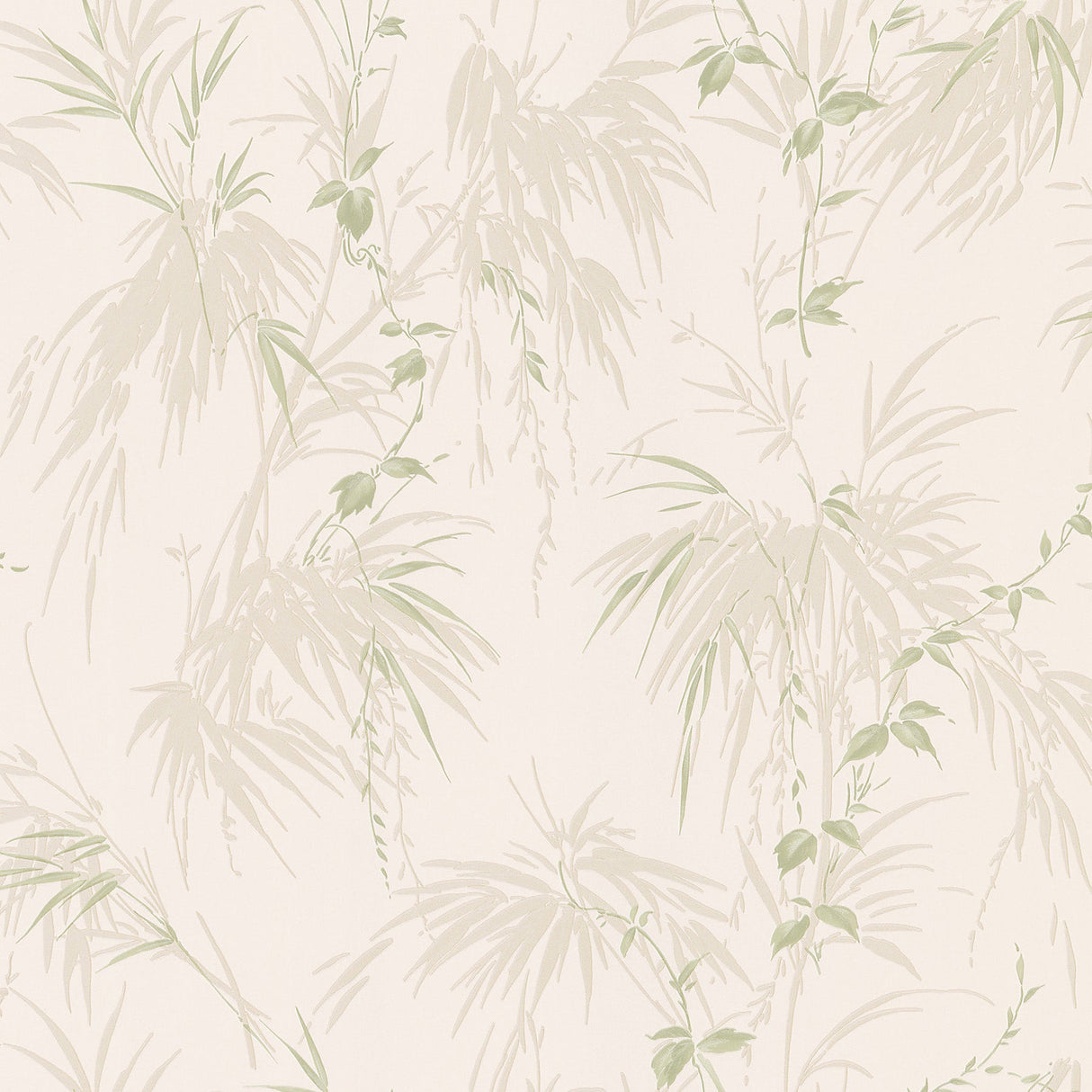 Brewster 2532-63831 Nessa Champagne Satin Leaf Motif Wallpaper