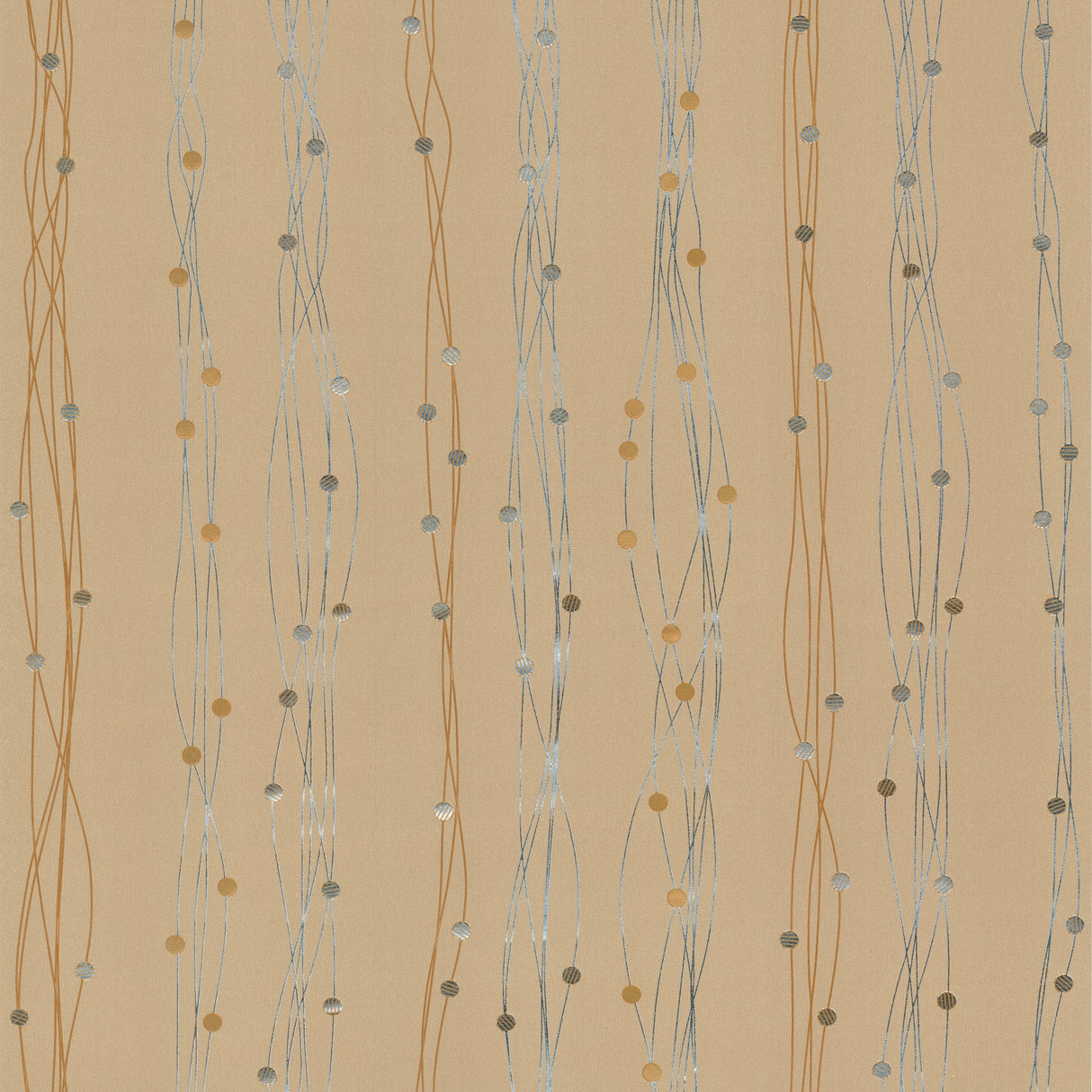 Brewster 2532-65501 Gregory Bronze Geometric Stripe Wallpaper