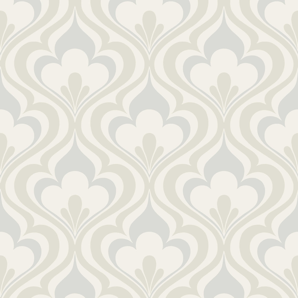 Beacon House 2535-20600 Lola Grey Ogee Bargello Wallpaper