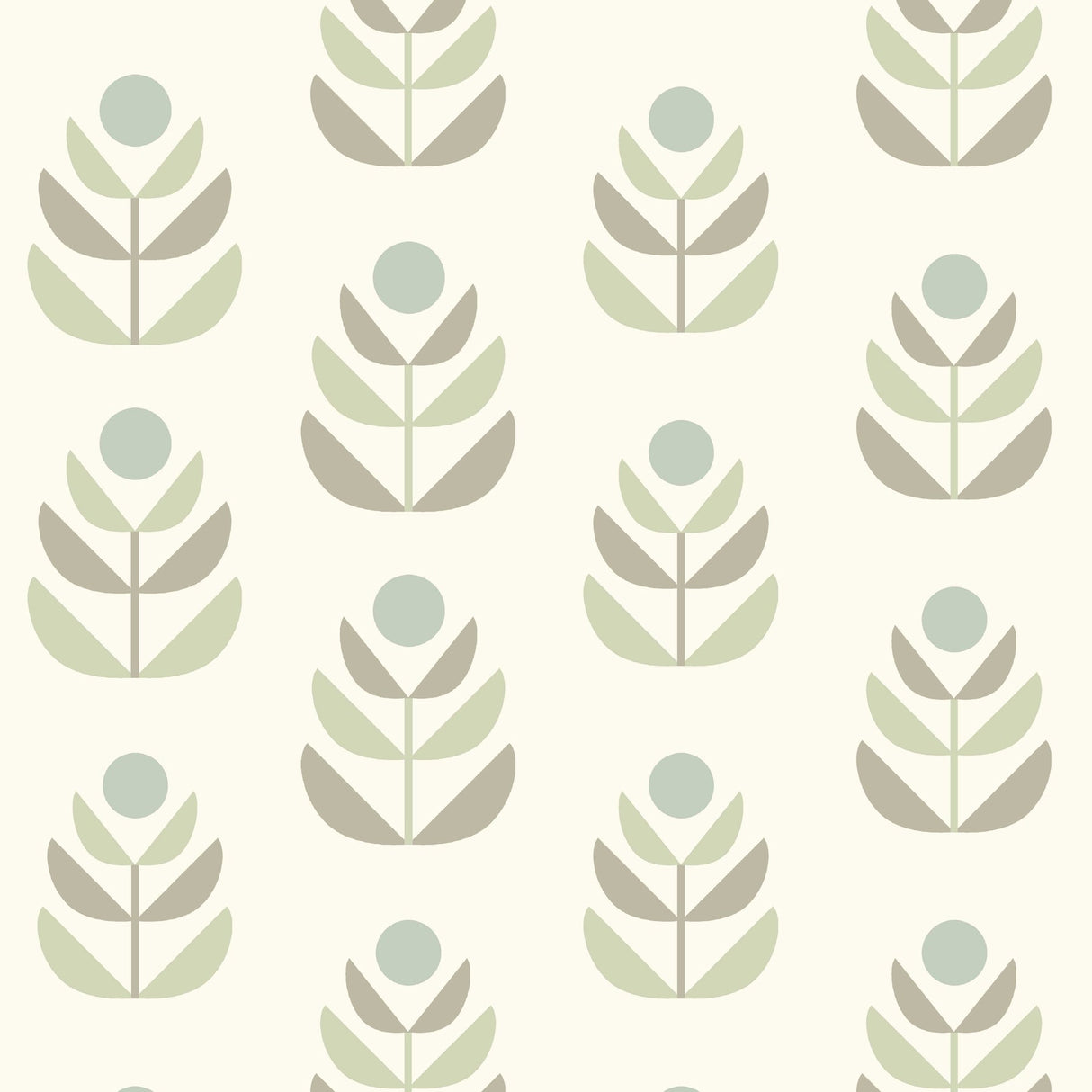 Beacon House 2535-20618 Oslo Grey Geometric Tulip Wallpaper