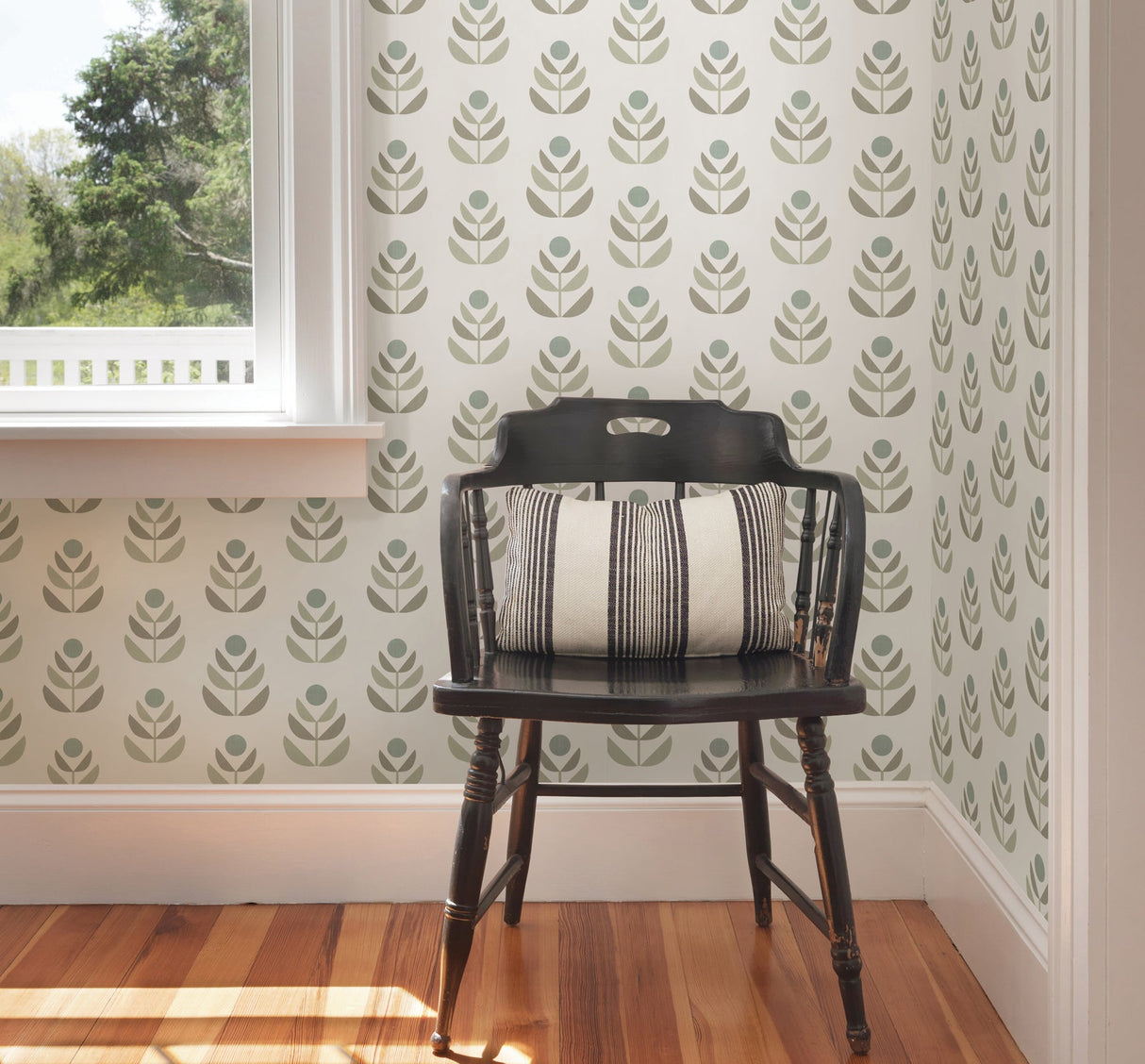 Beacon House 2535-20618 Oslo Grey Geometric Tulip Wallpaper