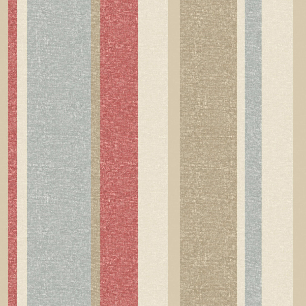 Beacon House 2535-20633 Raya Red Linen Stripe Wallpaper