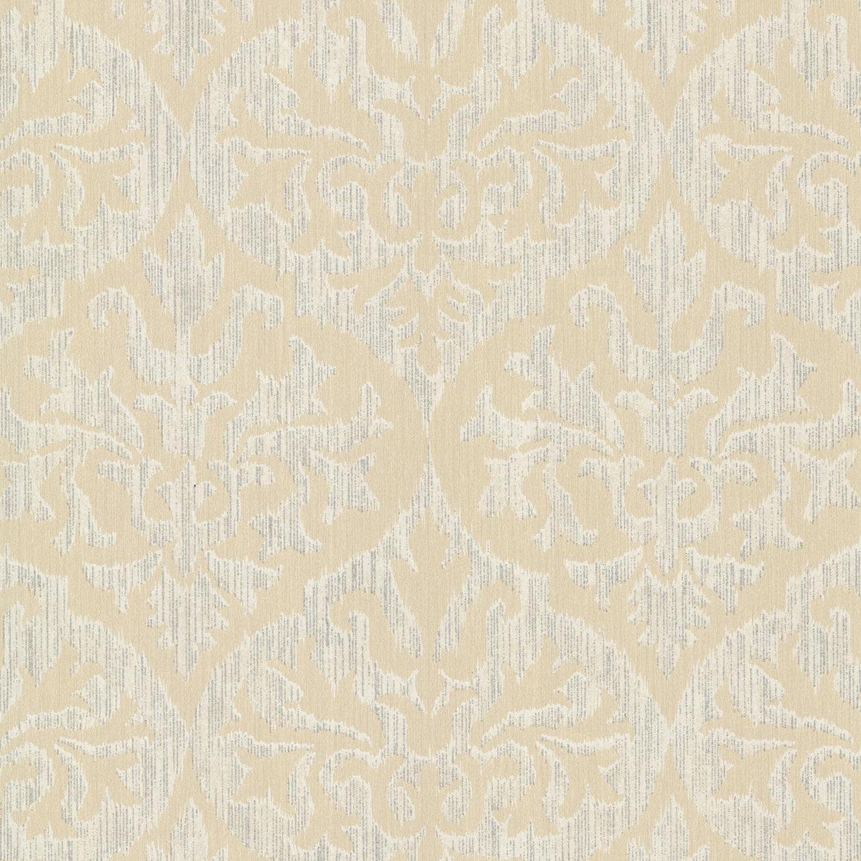 Kenneth James 2542-20700 Sumatra Gold Ikat Damask Wallpaper