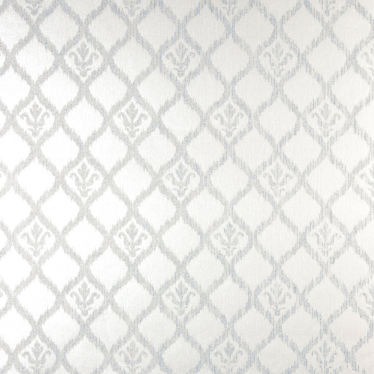 Kenneth James 2542-20705 Jakarta Silver Ikat Motif Wallpaper