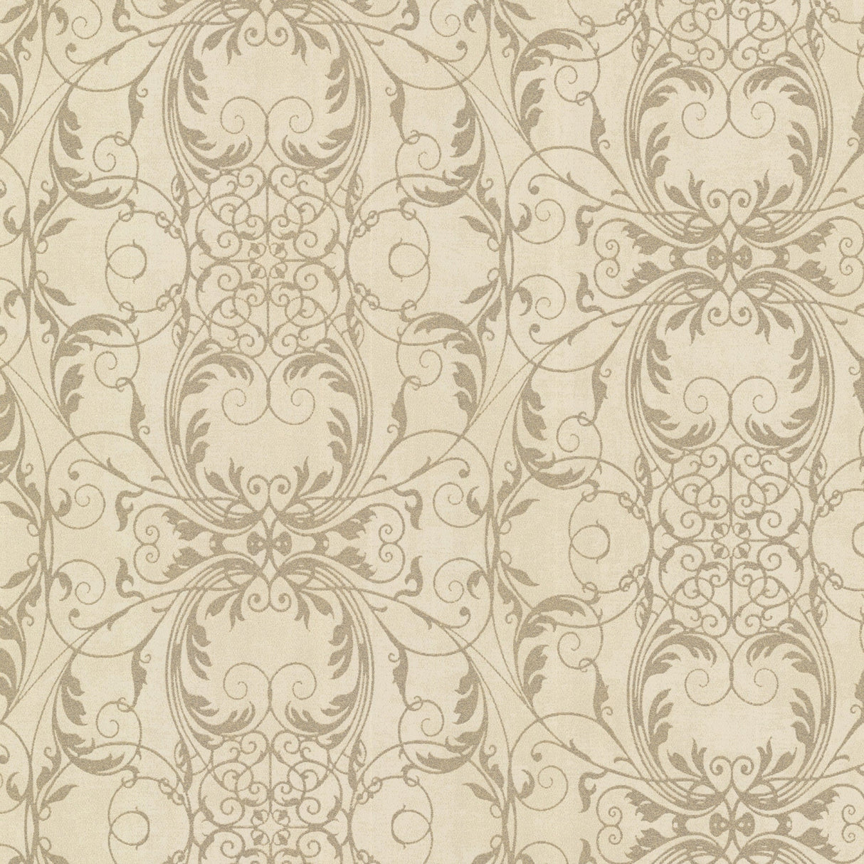 Kenneth James 2542-20731 Tianna Brass Ironwork Scroll Wallpaper