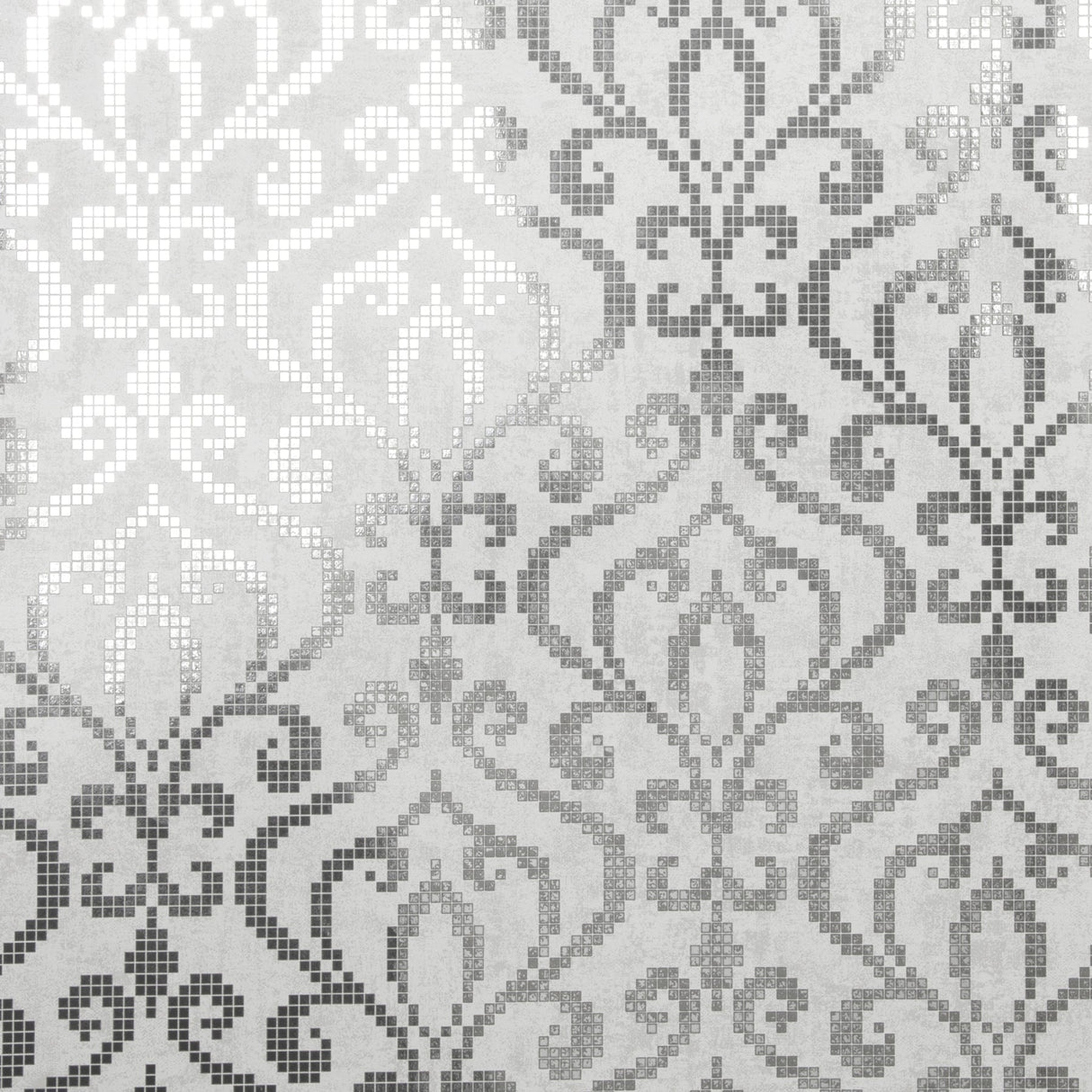 Kenneth James 2542-20754 Venus Silver Foil Mini Damask Wallpaper
