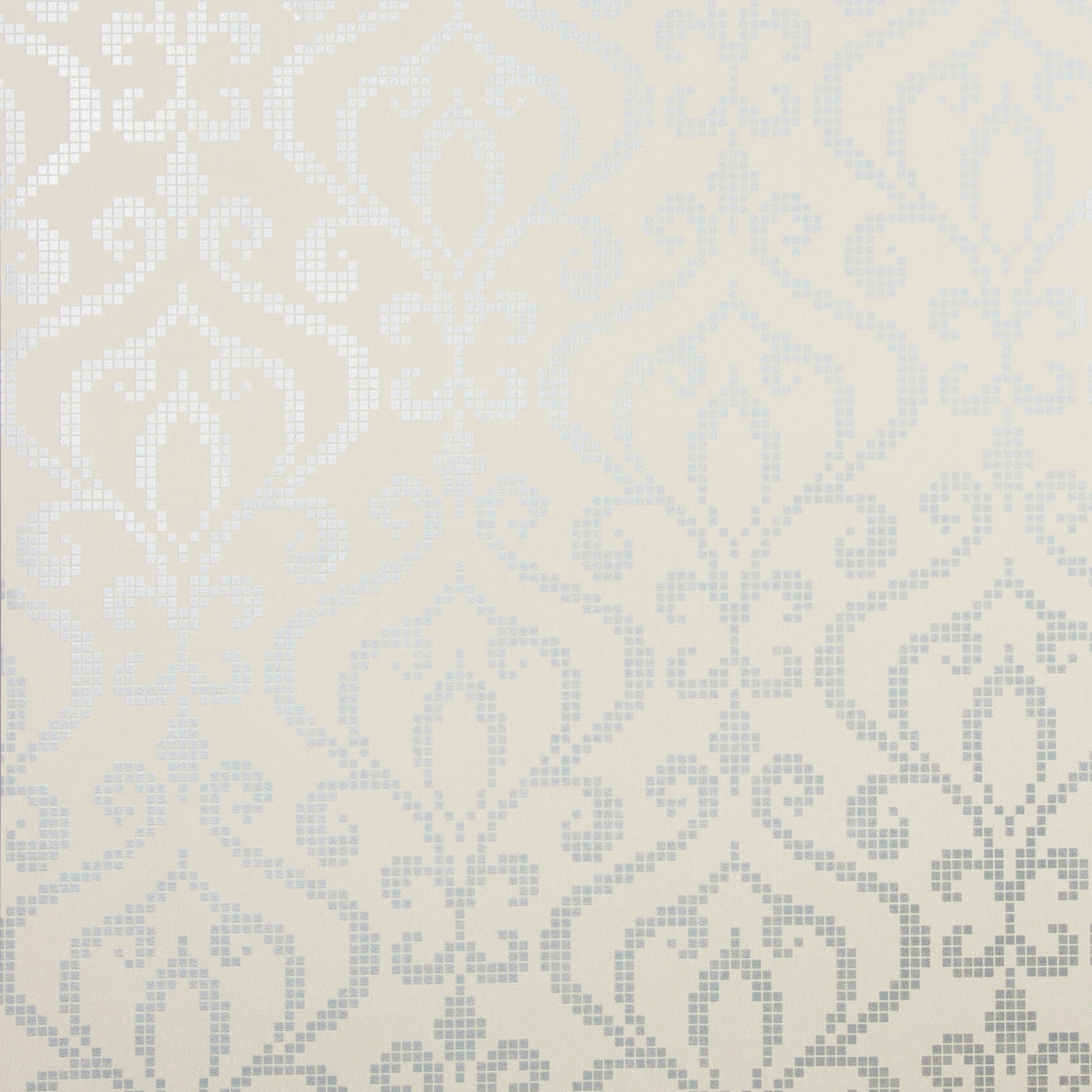 Kenneth James 2542-20755 Venus Pewter Metallic Mini Damask Wallpaper