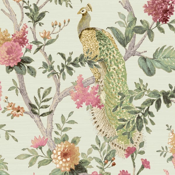 Galerie 25755 Multi-coloured Pavone Platino - Eade's Wallpaper