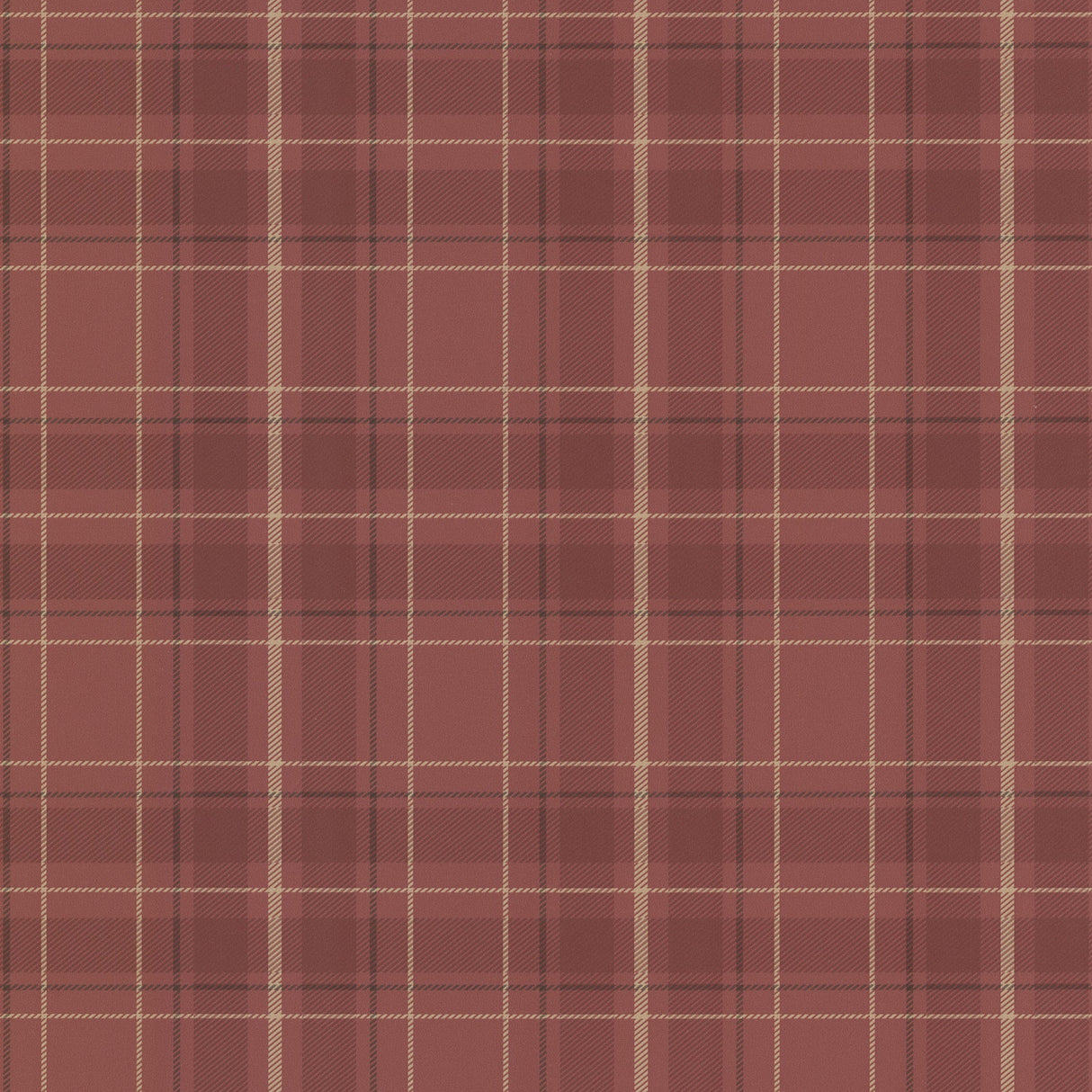 Beacon House 2604-21224 Caledonia Burgundy Plaid Wallpaper