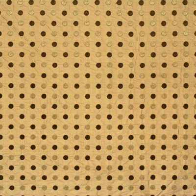 KRAVET COUTURE 26058.16.0 SILK POLKA DOT TRUFFLE Fabric - Eade's Wallpaper