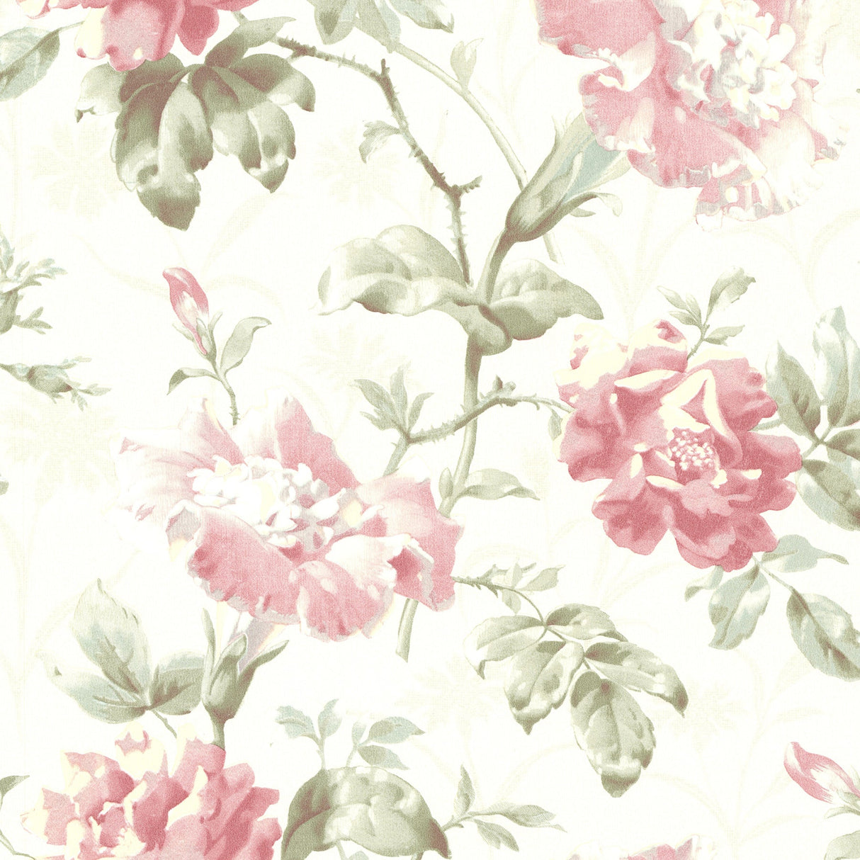 Beacon House 2614-21004 Juliana Rose Vintage Floral Wallpaper