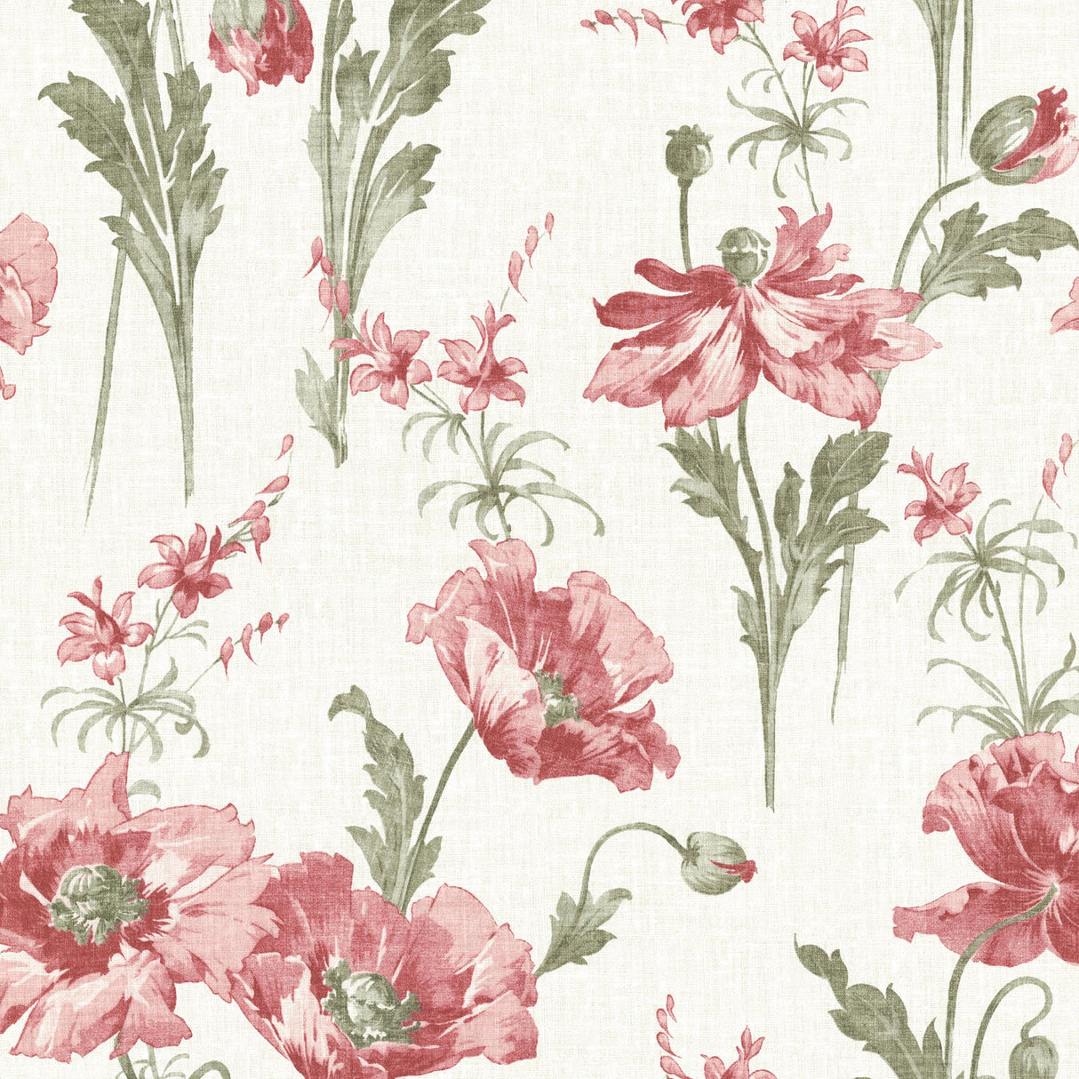 Beacon House 2614-21019 Joliet Sage Floral Wallpaper