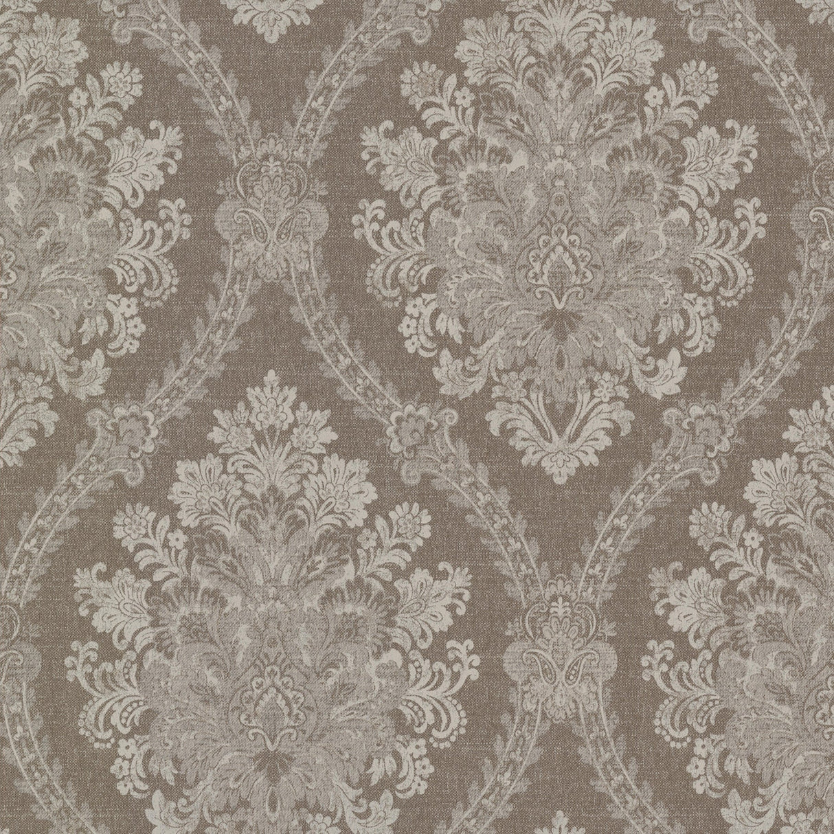 Beacon House 2614-21040 Amarissa Chocolate Jacquard Damask Wallpaper