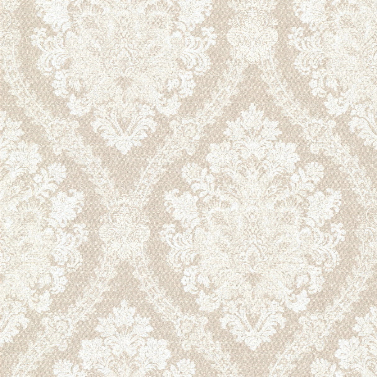 Beacon House 2614-21042 Amarissa Linen Jacquard Damask Wallpaper