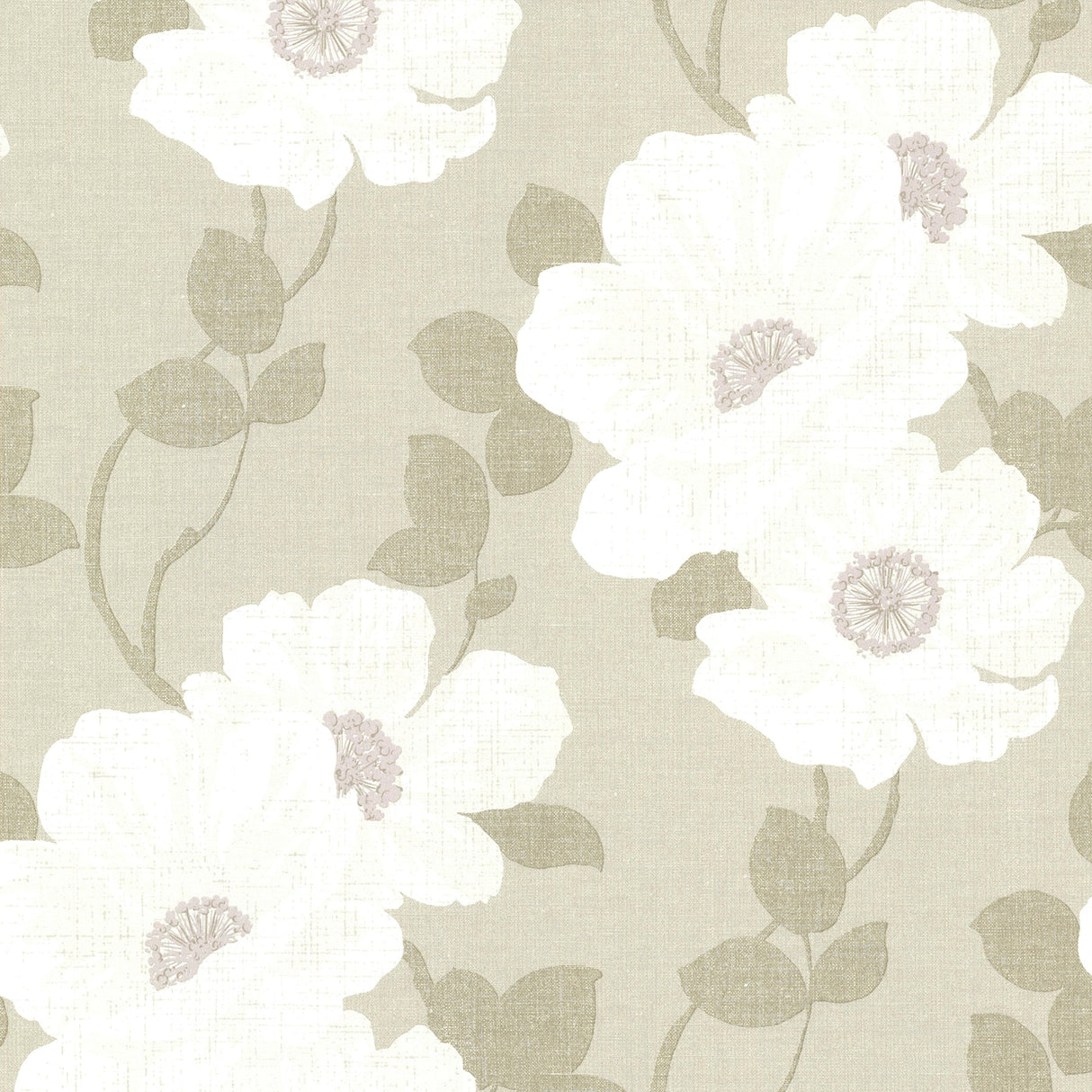 Beacon House 2614-21051 Leala Wheat Modern Floral Wallpaper