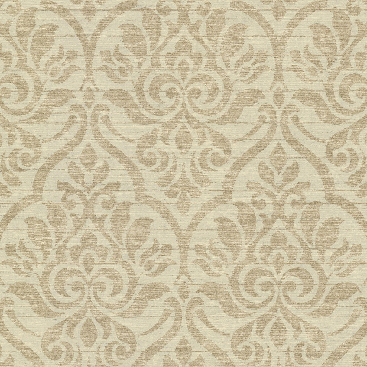 Beacon House 2614-21061 Malia Linen Heirloom Damask Wallpaper