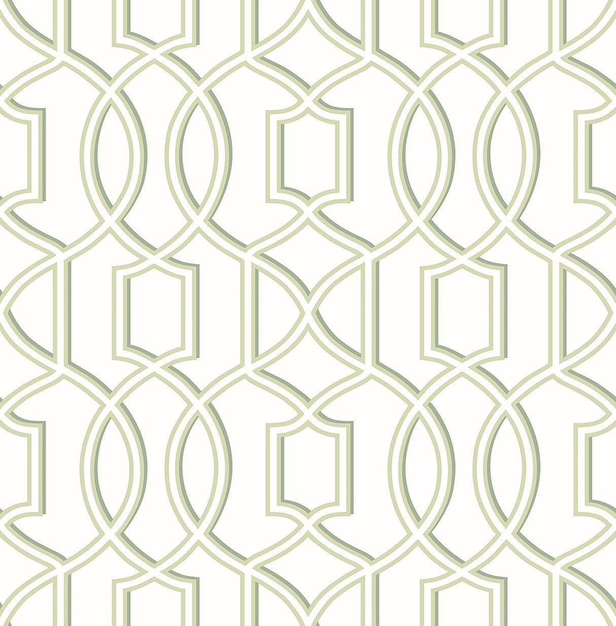 A-Street Prints 2625-21813 Quantum Green Trellis Wallpaper