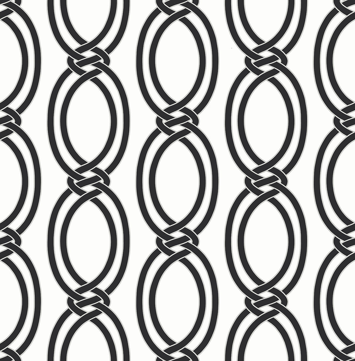 A-Street Prints 2625-21834 Infinity Black Geometric Stripe Wallpaper