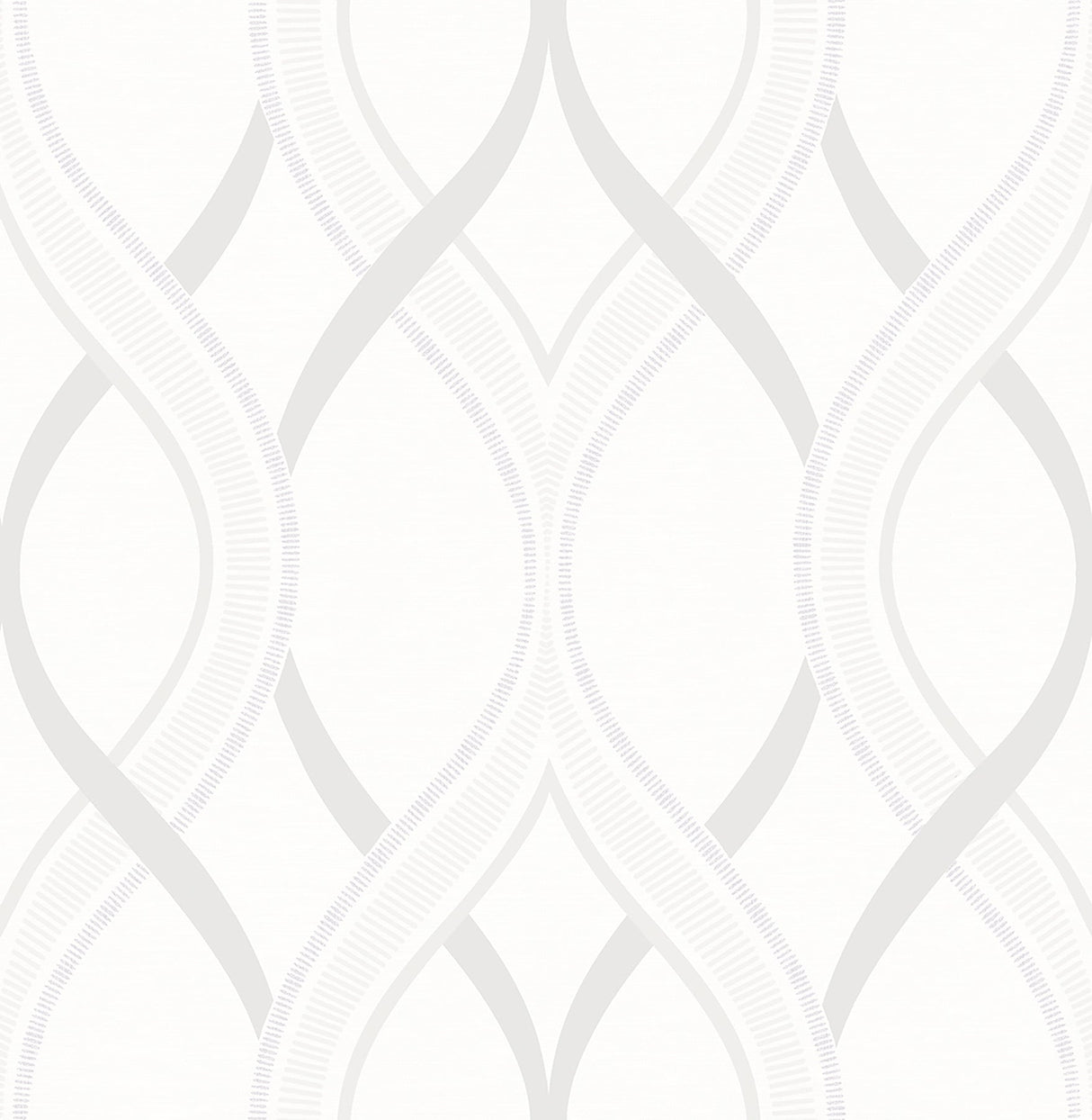 A-Street Prints 2625-21854 Frequency Cream Ogee Wallpaper