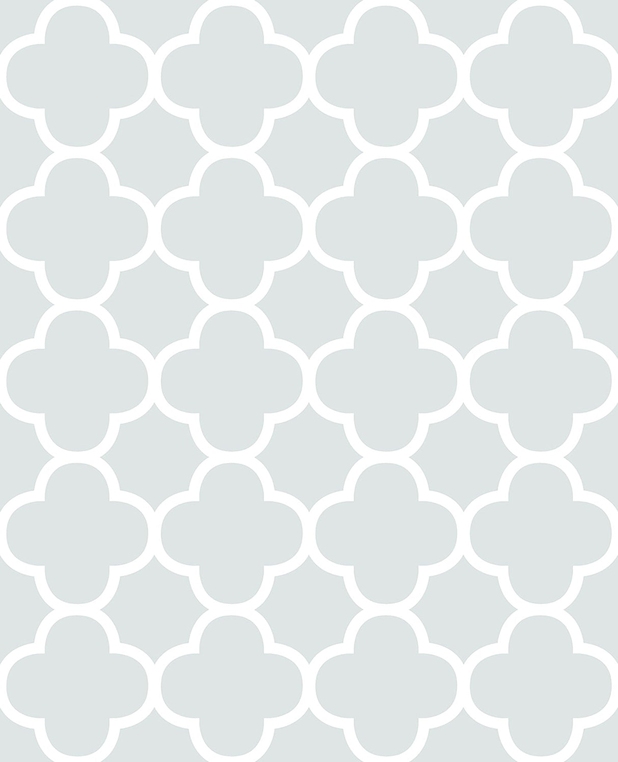 A-Street Prints 2625-21857 Origin Mint Quatrefoil Wallpaper