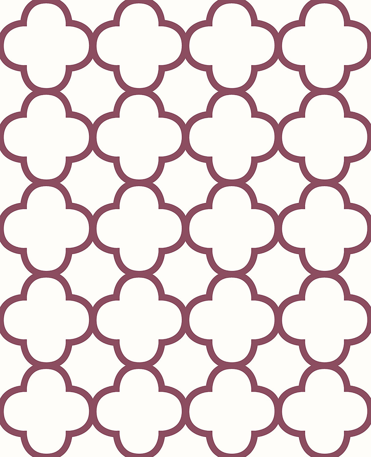 A-Street Prints 2625-21859 Origin Burgundy Quatrefoil Wallpaper