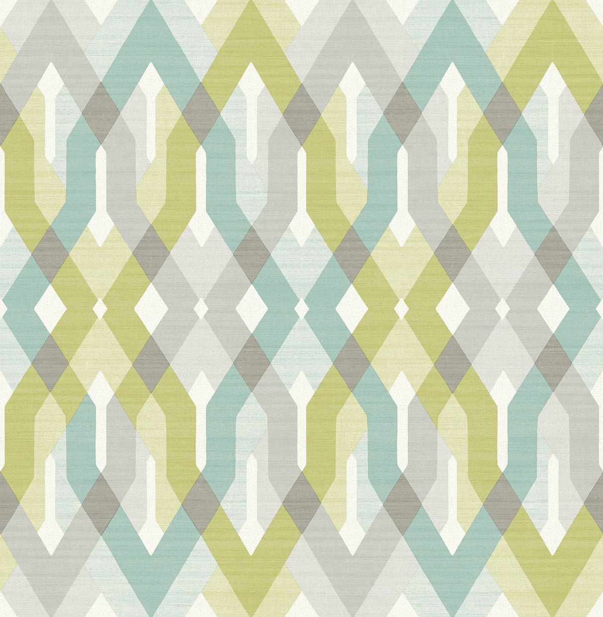 A-Street Prints 2656-004042 Harbour Green Lattice Wallpaper