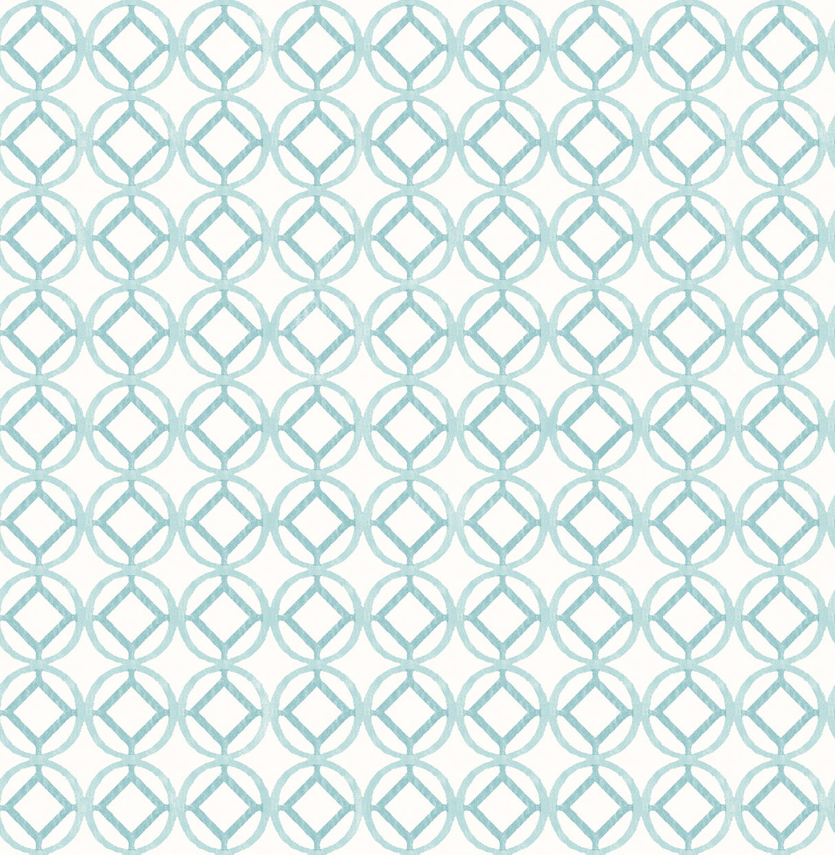 A-Street Prints 2656-004052 Star Bay Aqua Geometric Wallpaper