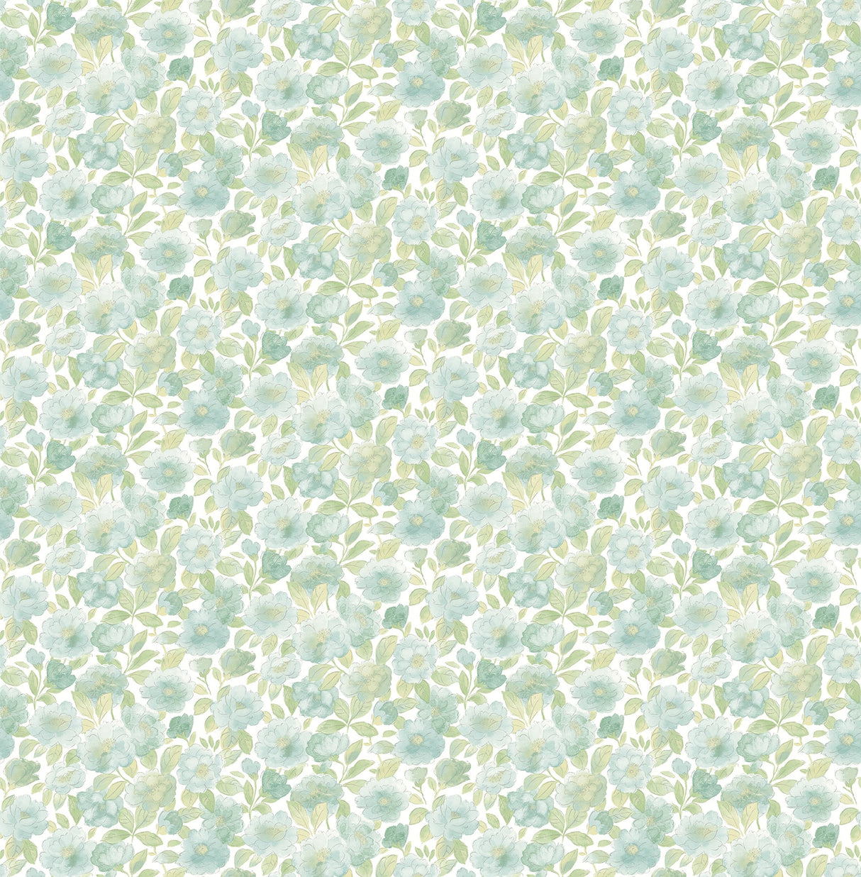 A-Street Prints 2657-22216 Elsie Teal Floral Wallpaper