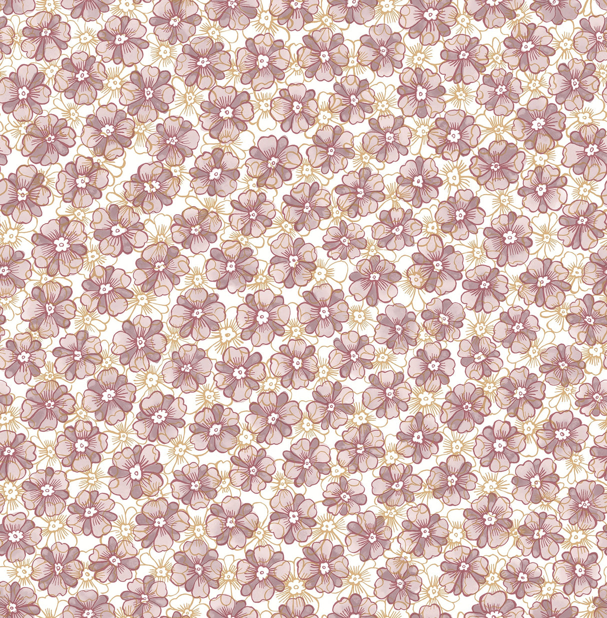 A-Street Prints 2657-22226 Allison Lavender Floral Wallpaper