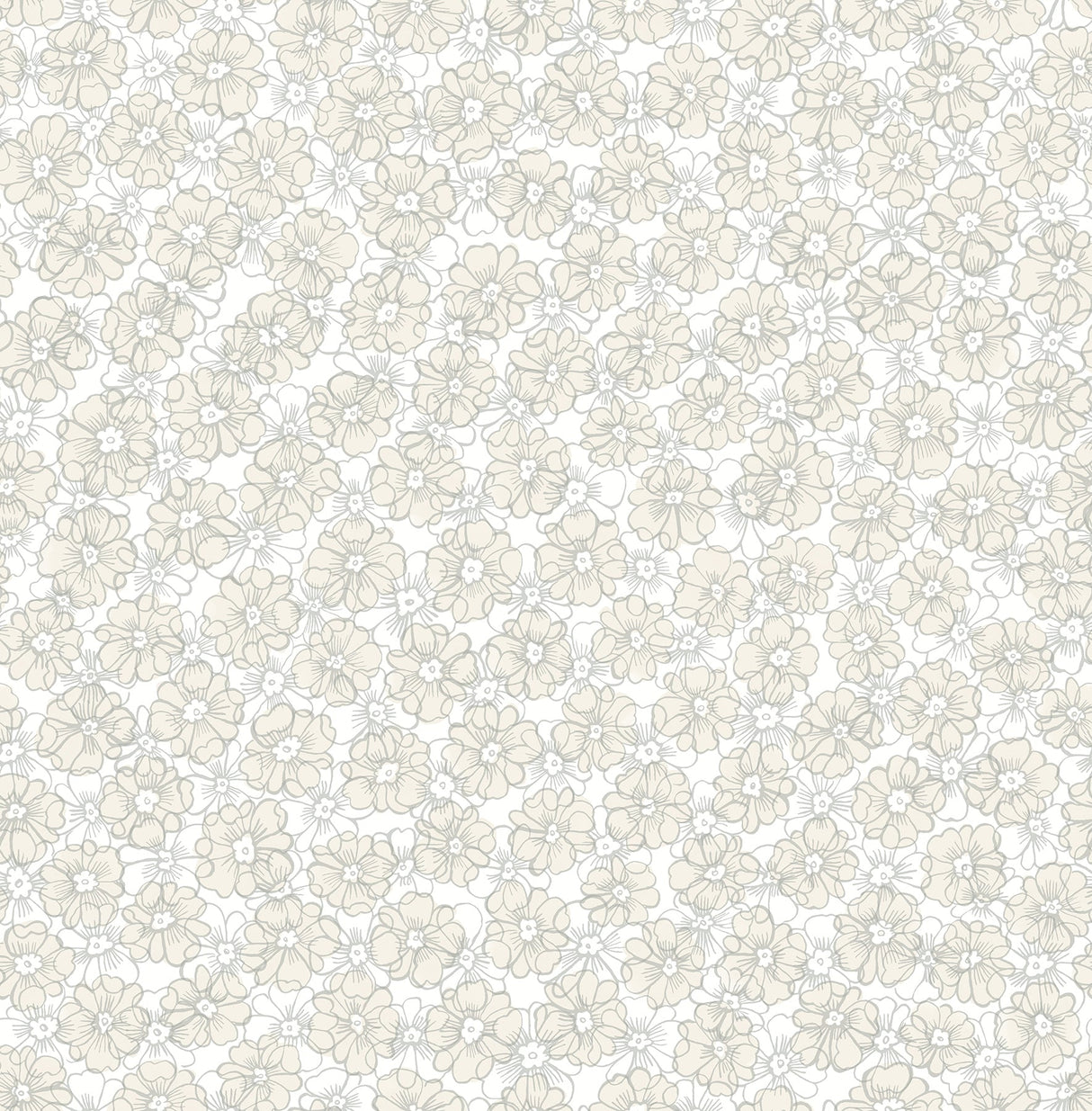 A-Street Prints 2657-22227 Allison Taupe Floral Wallpaper
