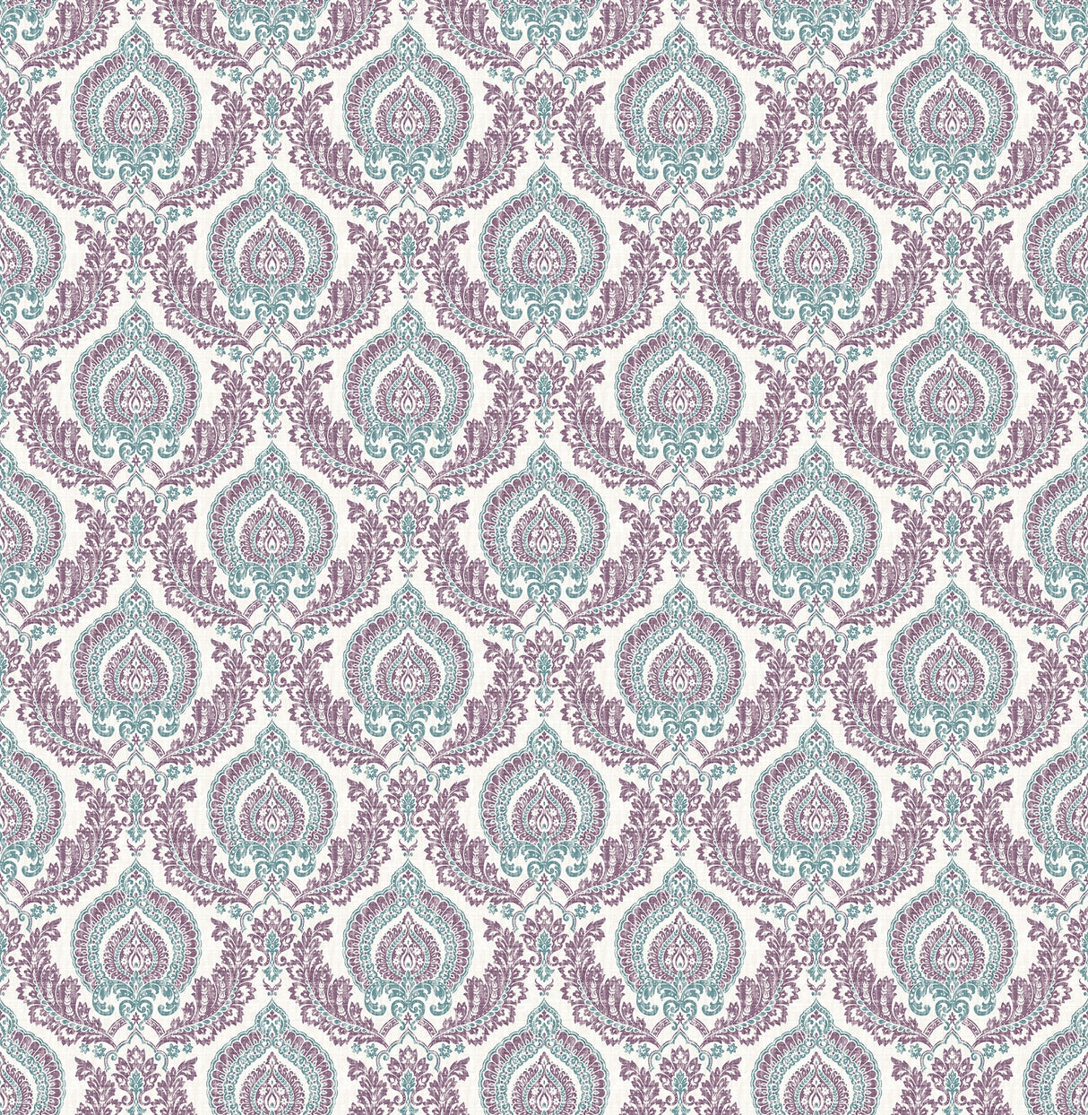 A-Street Prints 2657-22231 Lulu Plum Damask Wallpaper