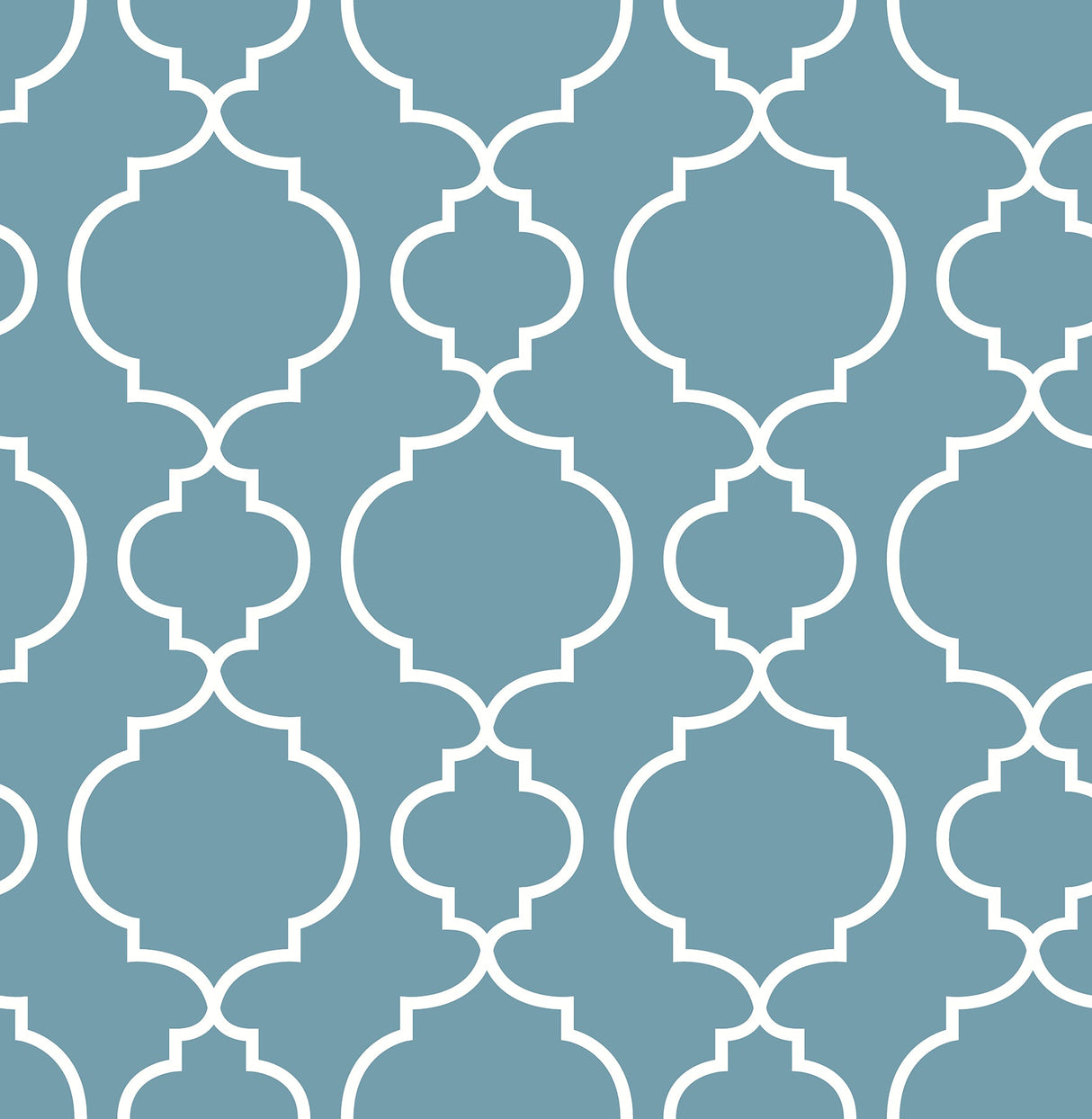 A-Street Prints 2657-22257 Desiree Blueberry Quatrefoil Wallpaper
