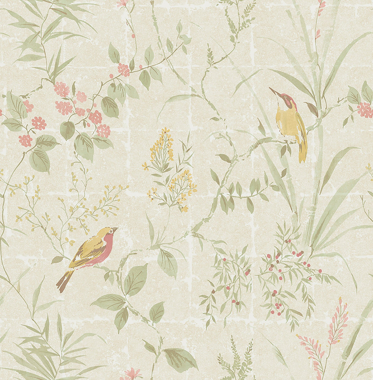 Beacon House 2669-21700 Imperial Cream Garden Chinoiserie Wallpaper