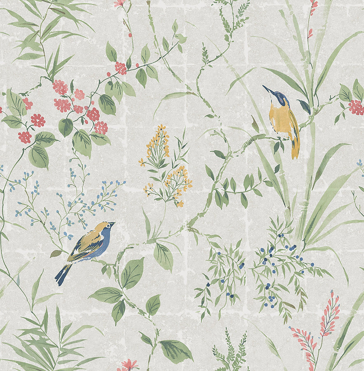 Beacon House 2669-21703 Imperial Grey Garden Chinoiserie