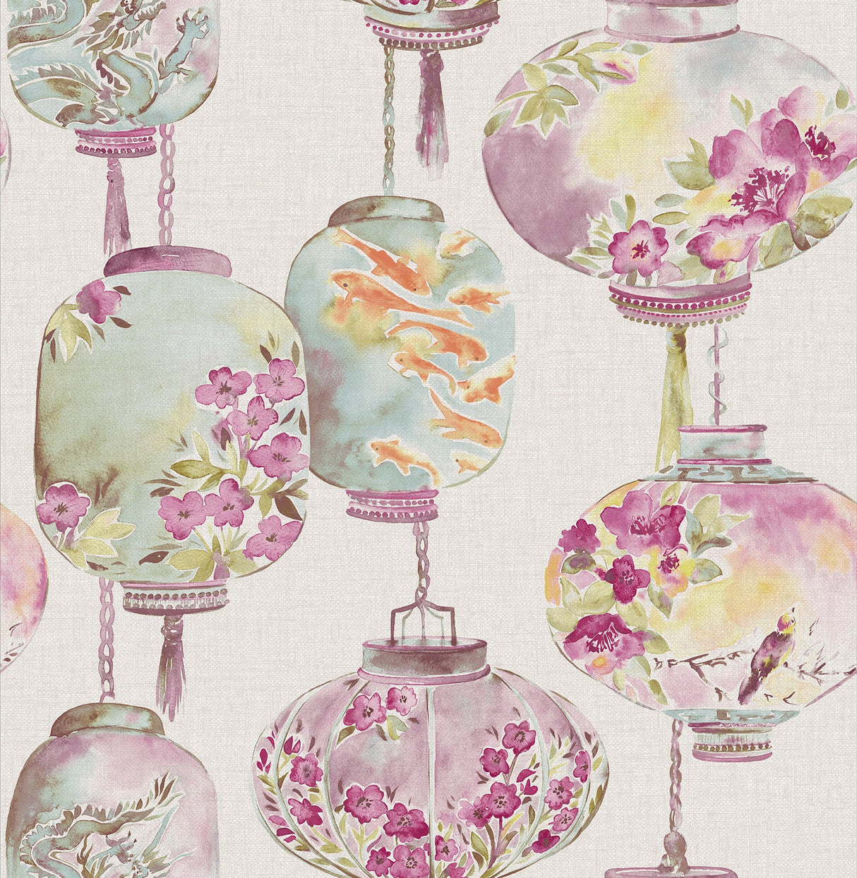 Beacon House 2669-21714 Kana Amethyst Lantern Festival Wallpaper