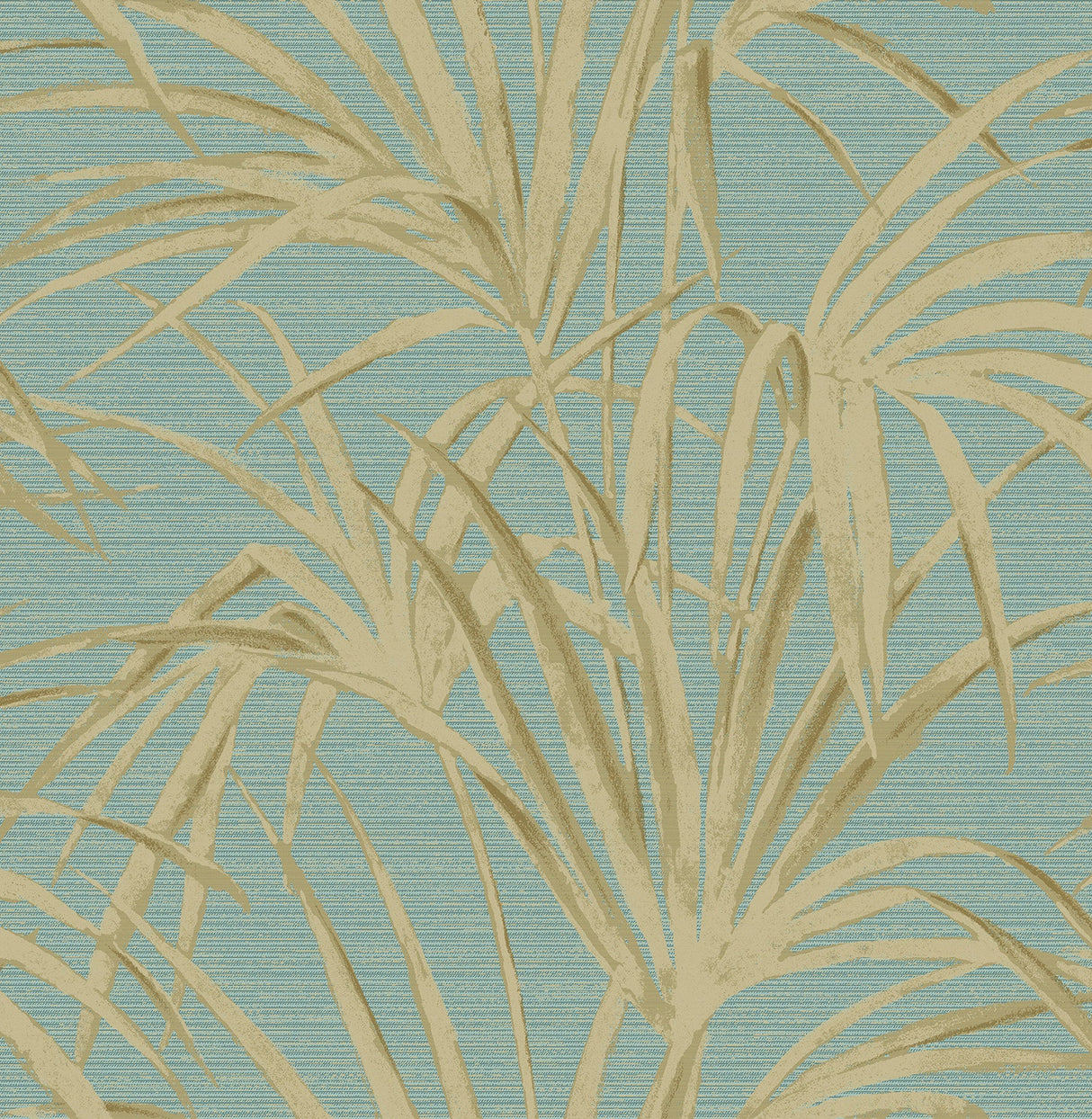 Beacon House 2669-21719 Song Turquoise Fountain Palm Wallpaper