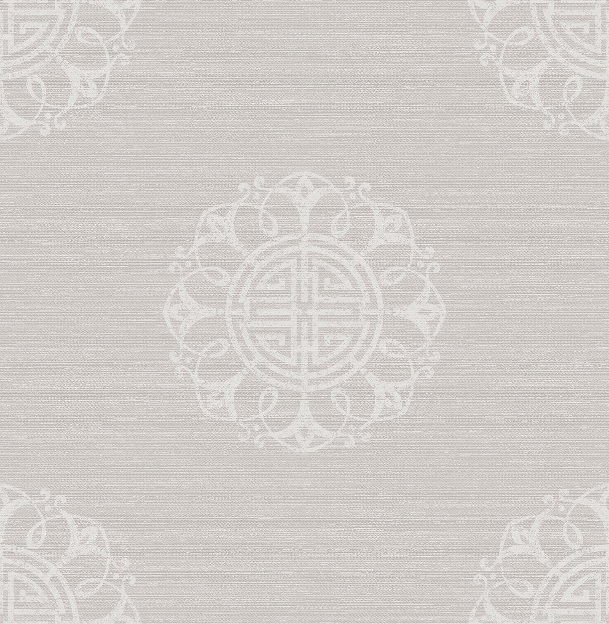 Beacon House 2669-21726 Lien Grey Fountain Medallion Wallpaper