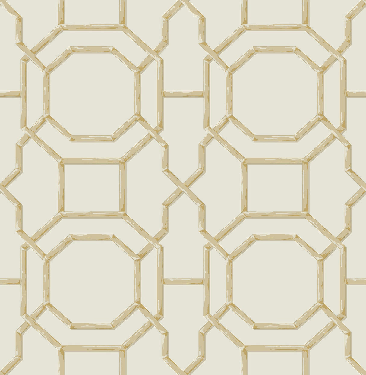 Beacon House 2669-21735 Summer Cream Trellis Wallpaper