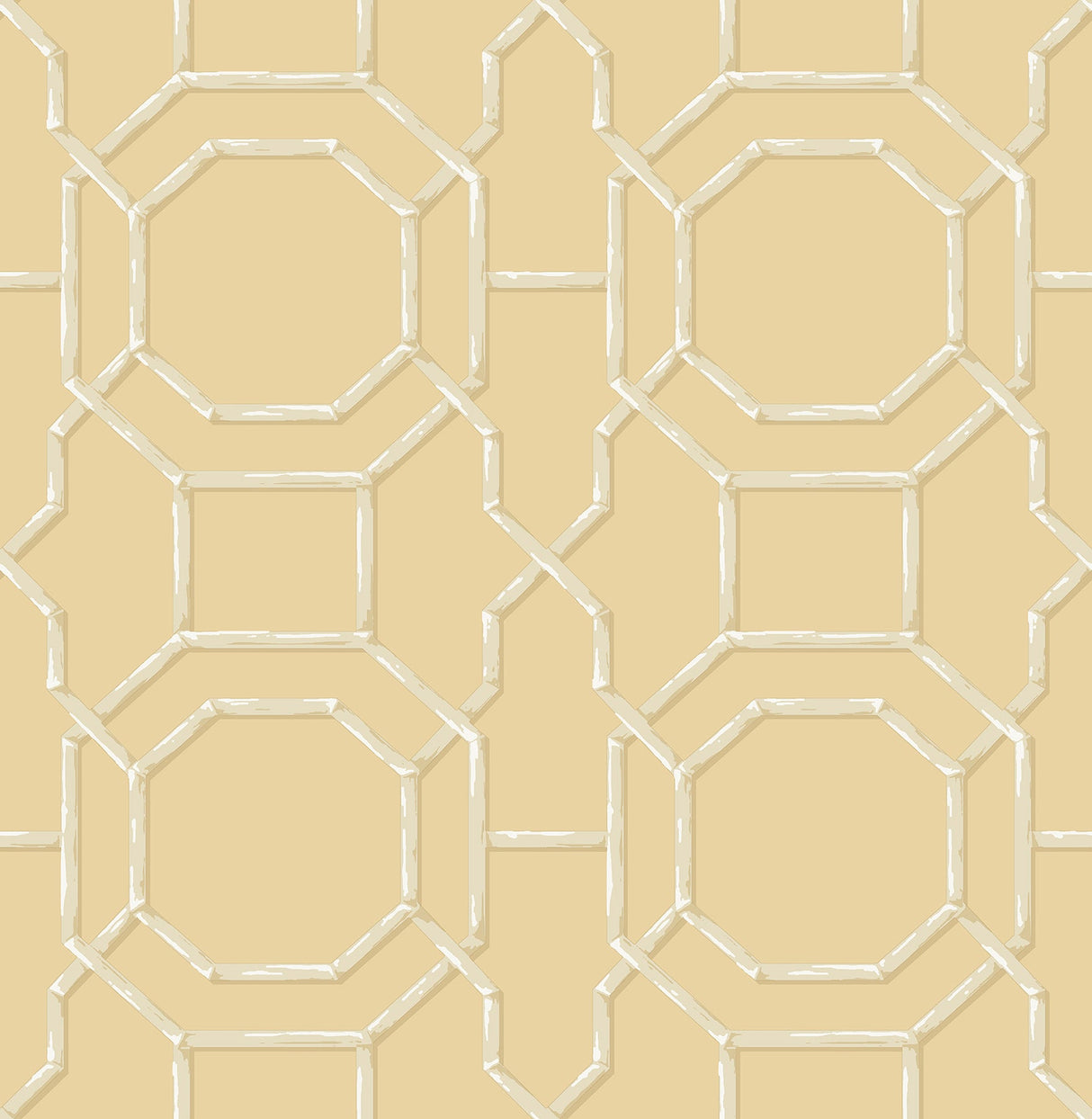 Beacon House 2669-21736 Summer Butter Trellis Wallpaper