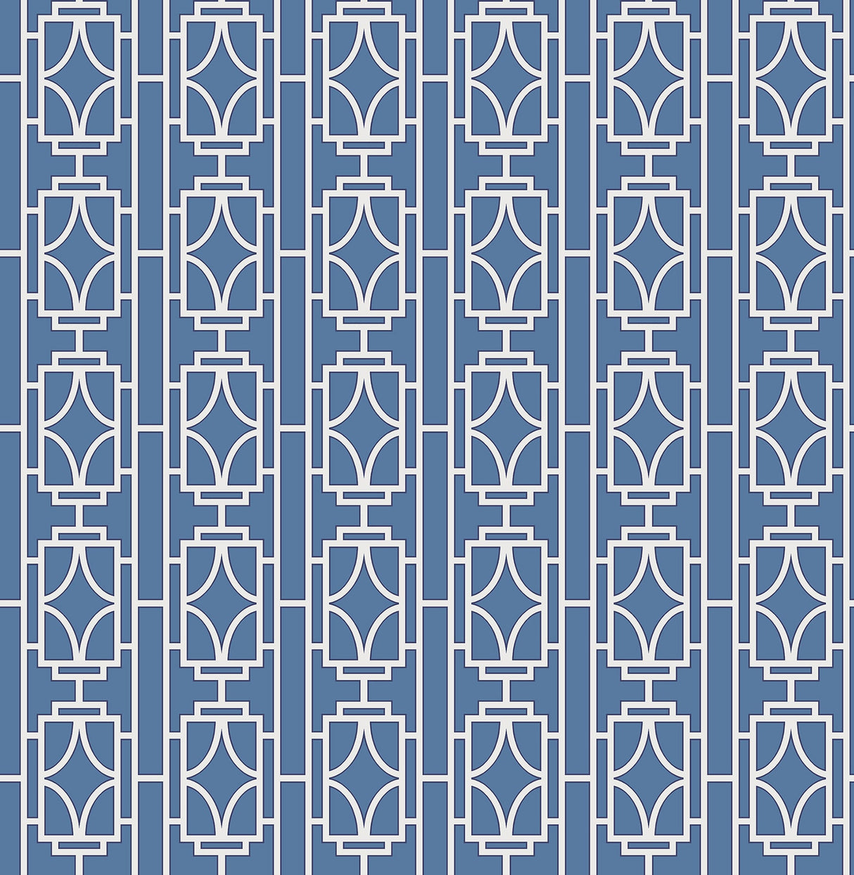 Beacon House 2669-21743 Empire Sapphire Lattice Wallpaper